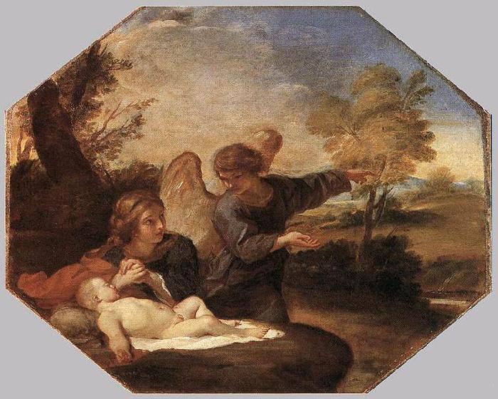 Andrea Sacchi Hagar and Ishmael in the Wilderness oil painting picture